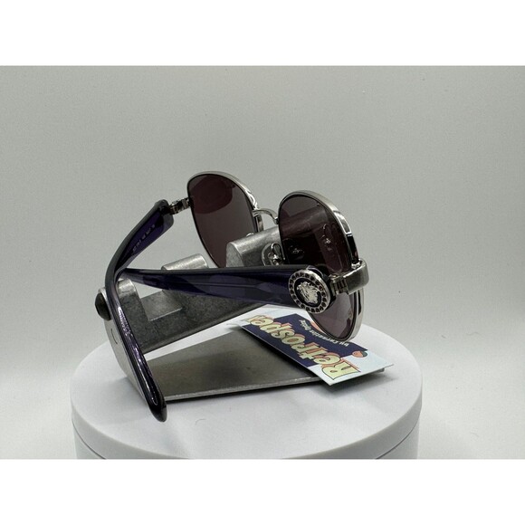Vintage Y2K Sunglasses NOS 2000s Purple Lens Versace 1246 Butterfly Purple Frame main image 5